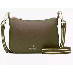 S Kate Spade Rosie Crossbody Army Green Leather WKR00630 NWT $349